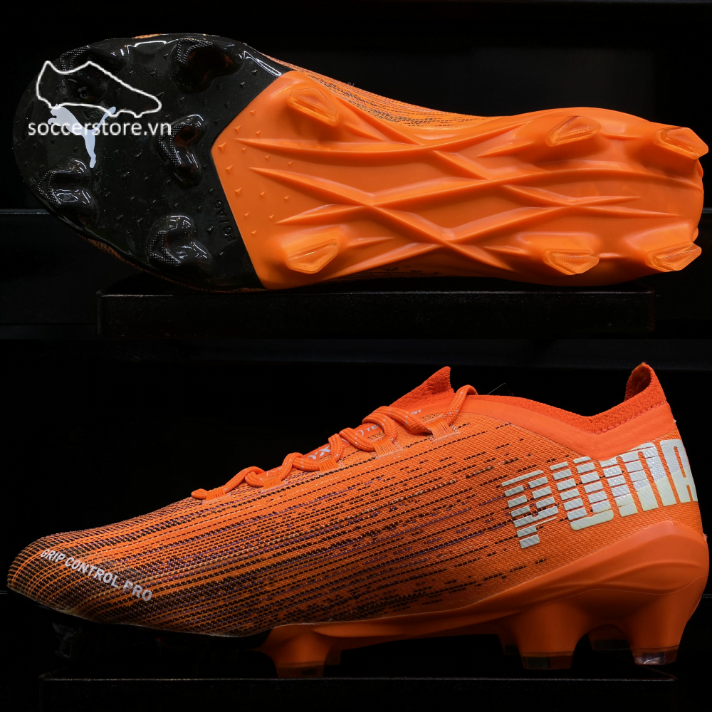 Giày đá bóng Puma Ultra 1.1 FG/AG- Shocking Orange/ Black 106044-01 - Giày bóng đá chính hãng Nike Adidas