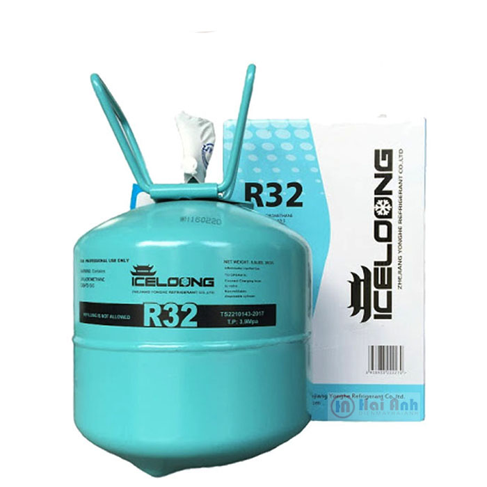 Gas lạnh Iceloong R32 bình nhỏ 3 Kg