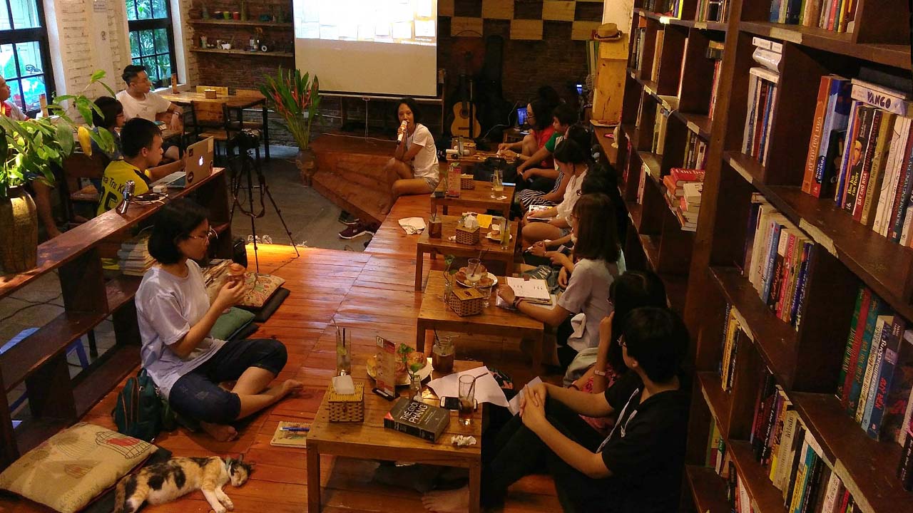 quán cafe sách ở Hà Nội