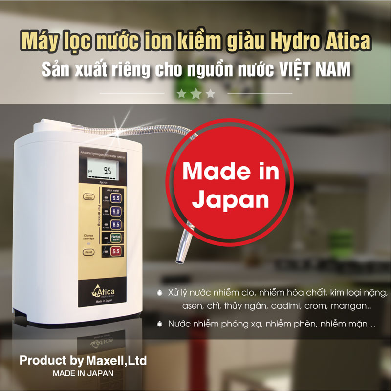 Máy lọc nước của Nhật Bản Atica