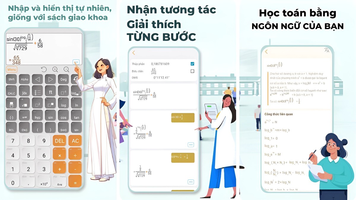 máy tính Casio online trên điện thoại