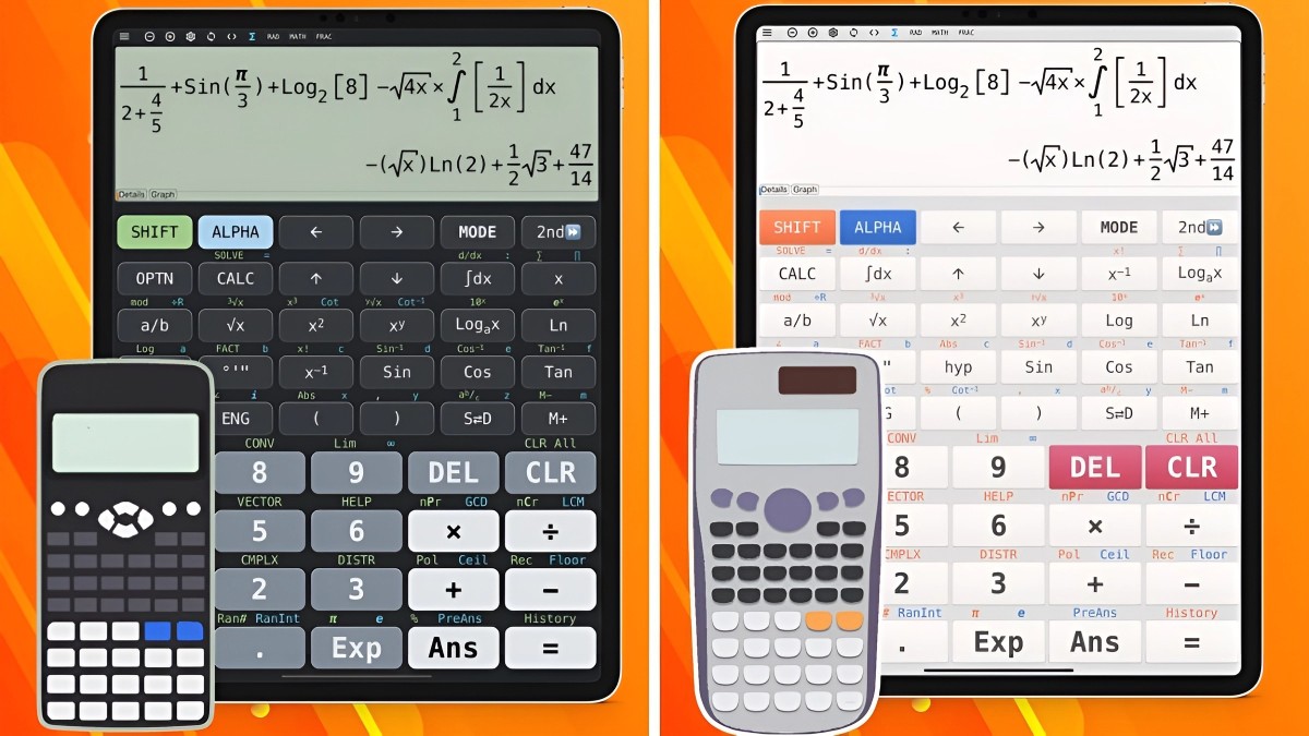 app máy tính Casio online trên điện thoại 