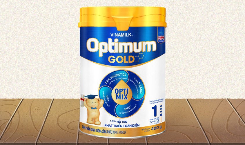 Sữa bột Vinamilk Optimum Gold số 1 400g (0 - 6 tháng)